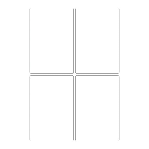 4x6 48 lb White Permanent Adhesive Laser Labels 400/Case LL130 - alias listing