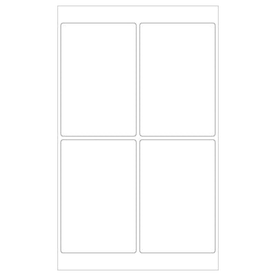 4x6 White Permanent Acrylic Laser Labels 4000/Case LL130MC - alias listing