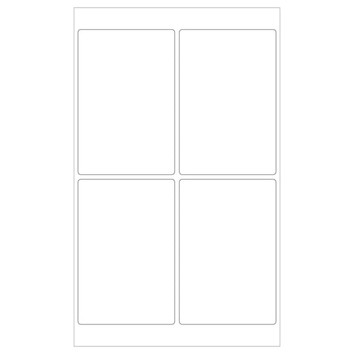 4x6 White Permanent Acrylic Laser Labels 4000/Case LL130MC - alias listing