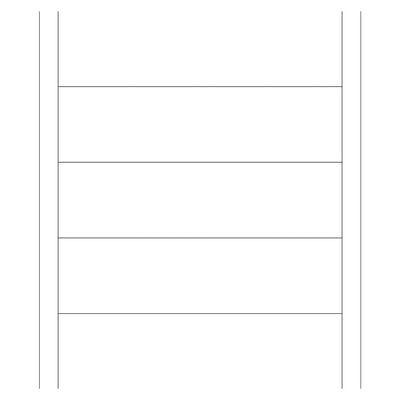7.5x2 White Permanent Acrylic Laser Labels 500/Case LL133 - alias listing