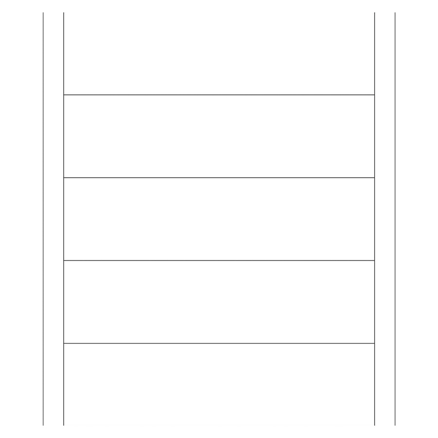 7.5x2 White Permanent Acrylic Laser Labels 500/Case LL133 - alias listing