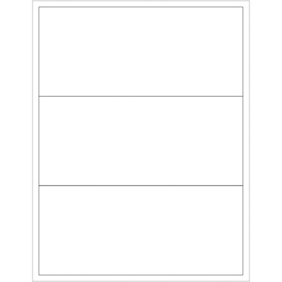 Professional-grade 8x3.5" white laser labels designed for shipping coordinators and logistics professionals who need reliable, multi-surface labeling solutions. 48lb face sheet with permanent adhesive works on paper, corrugated, plastic, and metal surfaces‚300 labels per case for maximum value and compliance-ready formatting.
