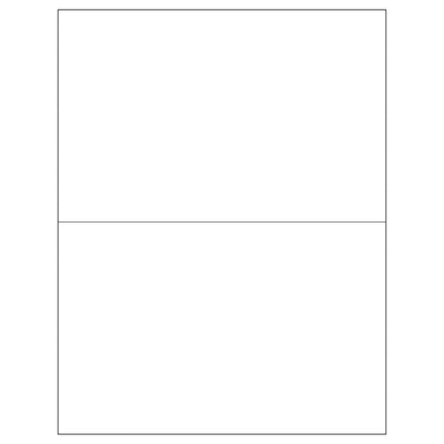 8.5x5.5 White Permanent Laser Labels 2000/Case LL135MC - alias listing