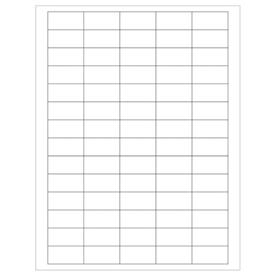 1.5x0.75 White Permanent Laser Labels 7000/Case LL160 - alias listing