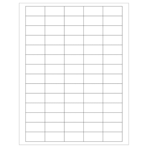 1.5x0.75 White Permanent Laser Labels 7000/Case LL160 - alias listing