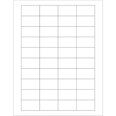 1.75x1" White Permanent Laser Labels - 4000/Case Printable Rectangle