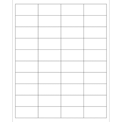 2x1 White Permanent Acrylic Laser Labels 4000/Case LL162 - alias listing