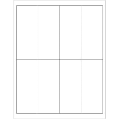 Create professional product and mailing labels in-house with this 2x5" white rectangle laser label pack. Featuring permanent acrylic adhesive, each case contains 800 printable labels compatible with both laser and inkjet printers. Instantly adheres to paper, corrugated, plastic, wood, glass, and metal surfaces‚ideal for shipping coordinators managing multiple label formats across departments.