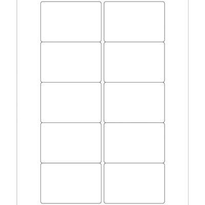 3x2 White Permanent Acrylic Laser Labels 1000/Case LL165 - alias listing