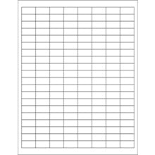 1x0.5 White Rectangle Laser Labels