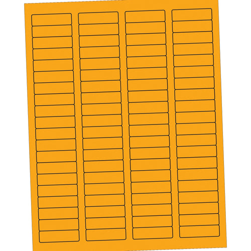 1.75x0.5 Fluorescent Orange Permanent Laser Labels 8000/Case LL170OR - alias listing