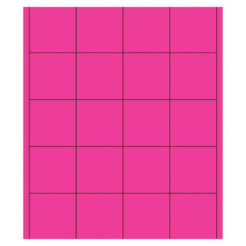 2x2 Fluorescent Pink Permanent Laser Labels 2000/Case LL172PK - alias listing