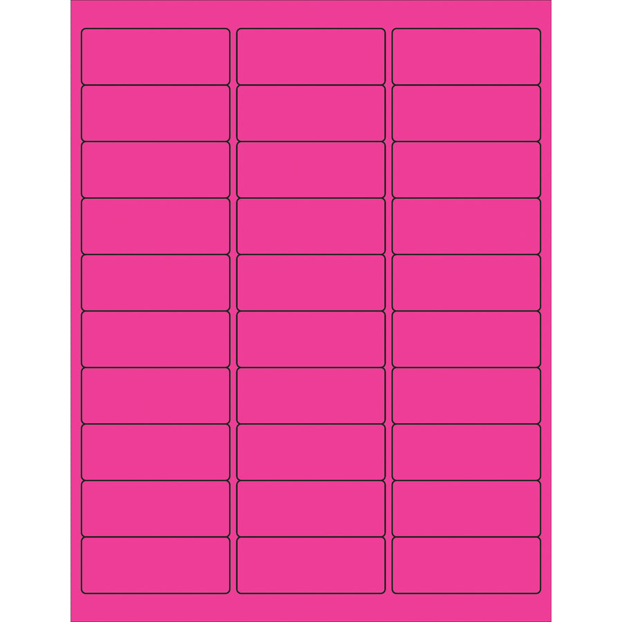 Boost shipment visibility and compliance with these high-visibility fluorescent pink rectangle laser labels. Permanent acrylic adhesive adheres to corrugated, plastic, metal, and more. 3,000 labels per case‚ideal for bulk shipping and logistics operations.
