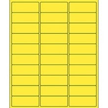 2.62x1 Yellow Rectangle Laser Labels LL173Y - alias listing