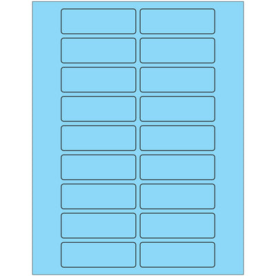 High-visibility 3x1" fluorescent pastel blue rectangle laser labels with permanent acrylic adhesive. Compatible with laser and inkjet printers. 2000 labels per case‚ideal for shipping coordinators and logistics professionals managing compliance-heavy operations.