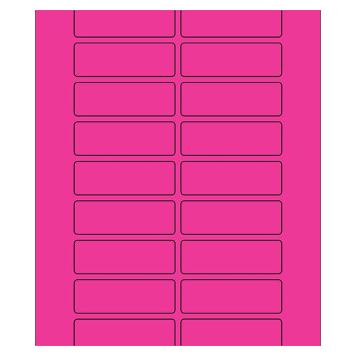 3x1 Fluorescent Pink Permanent Laser Labels 2000/Case LL174PK - alias listing