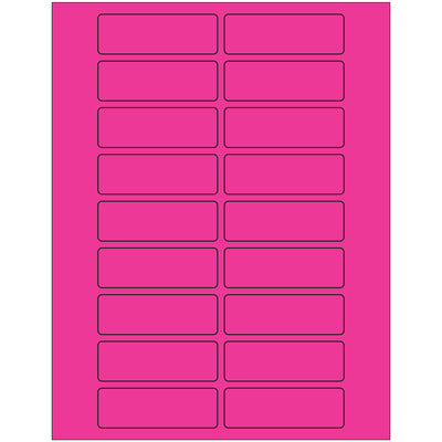 High-visibility 3x1" fluorescent pink rectangle laser labels with permanent acrylic adhesive. Compatible with both laser and inkjet printers. Sold as a case of 2,000 labels‚ideal for shipping coordinators and logistics teams who need reliable, compliant labeling at scale.