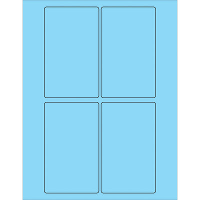 Professional-grade 3" x 5" fluorescent pastel blue laser labels with permanent acrylic adhesive for high-visibility shipping and compliance documentation. Compatible with laser and inkjet printers. 400 labels per case stick securely to corrugated, plastic, metal, and glass surfaces‚ideal for logistics coordinators managing hazmat, fragile, or special handling shipments.