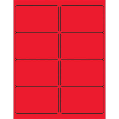 Maximize visibility and compliance with Packrift's 4" x 2.5" fluorescent red rectangle laser labels. Permanent acrylic adhesive bonds instantly to paper, corrugated, plastic, metal, and glass surfaces. Case of 800 labels‚ideal for shipping, product identification, and regulatory marking.