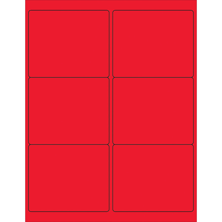 Packrift's 4x3 1/3" fluorescent red rectangle laser labels deliver maximum visibility for hazmat, special handling, and priority shipments. Permanent acrylic adhesive bonds securely to corrugated, plastic, metal, and glass–ideal for logistics coordinators managing international compliance requirements. Case of 600 labels prints flawlessly on laser and inkjet printers.