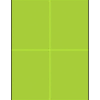 Create professional, high-visibility shipping and product labels with these fluorescent green laser labels. Permanent acrylic adhesive adheres to paper, corrugated, plastic, metal, and glass. 400 labels per case‚designed for logistics coordinators and shipping professionals who need compliance-ready, attention-grabbing labels.