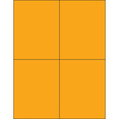 Maximize shipment visibility and compliance with these 4.25" x 5.5" fluorescent orange laser labels featuring permanent acrylic adhesive. Print directly from your laser or inkjet printer‚no templates needed‚and apply to corrugated, plastic, metal, and glass surfaces. Case of 400 labels keeps your shipping operations compliant and organized.