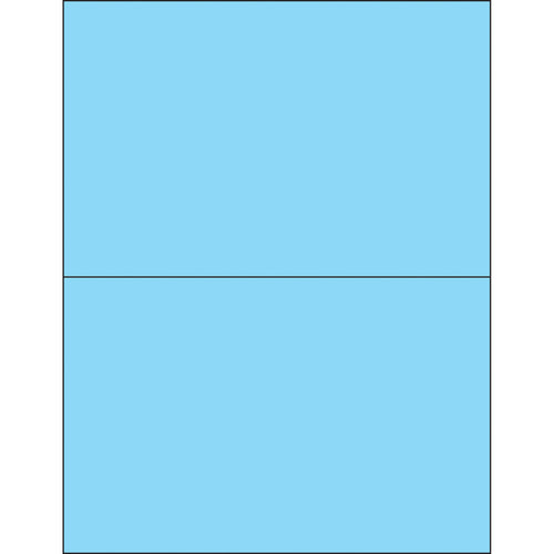 High-visibility fluorescent pastel blue laser labels deliver instant product identification across your shipping operations. These 8.5