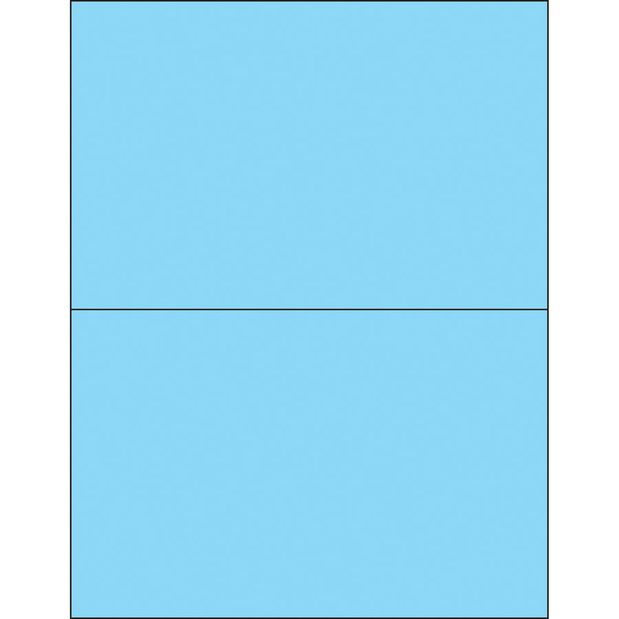High-visibility fluorescent pastel blue laser labels deliver instant product identification across your shipping operations. These 8.5" x 5.5" rectangle labels feature permanent acrylic adhesive that bonds to paper, corrugated, plastic, metal, and glass surfaces–critical for compliance labeling in logistics workflows. Case of 200 sheets ready to print with laser or inkjet.