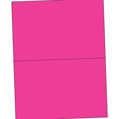 8.5x5.5 Fluorescent Pink Permanent Acrylic Laser Labels 200/Case LL184PK - alias listing