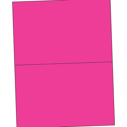 8.5x5.5 Fluorescent Pink Permanent Acrylic Laser Labels 200/Case LL184PK - alias listing