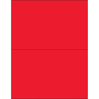 High-visibility fluorescent red laser labels designed for shipping coordinators who need maximum on-shelf visibility and regulatory compliance. These 8.5" x 5.5" printable labels feature permanent acrylic adhesive that bonds to paper, corrugated, plastic, metal, and glass–ideal for multi-surface labeling applications. Case includes 200 pre-sized labels compatible with both laser and inkjet printers.