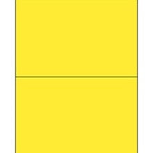 8.5x5.5 Yellow Rectangle Laser Labels LL184Y - alias listing