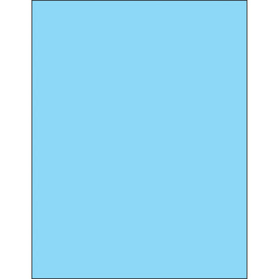Create professional, high-visibility product and mailing labels with these 8.5x11 fluorescent pastel blue laser labels featuring permanent acrylic adhesive. Compatible with laser and inkjet printers, they bond securely to paper, corrugated, plastic, wood, glass, and metal surfaces. Each case delivers 100 ready-to-format labels with included Microsoft Word template.