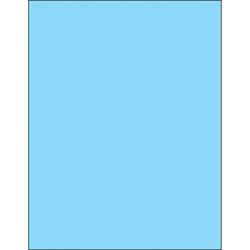 Create professional, high-visibility product and mailing labels with these 8.5x11 fluorescent pastel blue laser labels featuring permanent acrylic adhesive. Compatible with laser and inkjet printers, they bond securely to paper, corrugated, plastic, wood, glass, and metal surfaces. Each case delivers 100 ready-to-format labels with included Microsoft Word template.