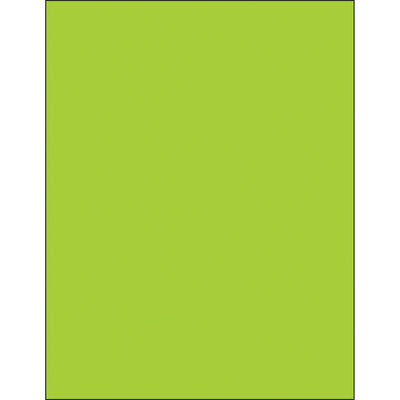 High-visibility fluorescent green laser labels designed for shipping coordinators and logistics professionals who need enhanced package visibility and compliance tracking. These 8.5x11" permanent acrylic rectangle labels print cleanly on laser and inkjet printers and adhere reliably to paper, corrugated, plastic, metal, and glass surfaces. Sold by the case of 100 for cost-effective labeling at scale.