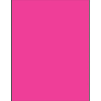 High-visibility fluorescent pink rectangle laser labels designed for shipping coordinators and logistics professionals who need maximum compliance visibility. These 8.5x11" printable labels feature permanent acrylic adhesive and work with both laser and inkjet printers–stick securely to corrugated, plastic, and metal surfaces. Case of 100 labels ready to ship.