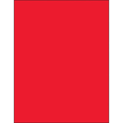 High-visibility 8.5x11 fluorescent red laser labels designed for shipping coordinators who need maximum visibility on shipments and packages. Permanent acrylic adhesive bonds instantly to corrugated, plastic, metal, and paper surfaces. 100-label case prints ready with your laser or inkjet printer.