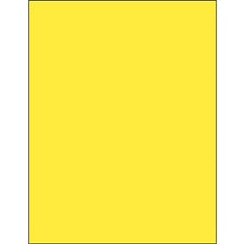 8.5x11 Yellow Rectangle Laser Labels