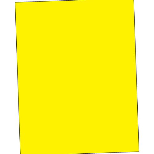 8.5x11 Fluorescent Yellow Permanent Acrylic Laser Labels 100/Case LL185YE - alias listing