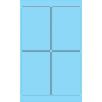 High-visibility 4x6" fluorescent pastel blue laser labels designed for shipping coordinators who need compliance-ready, printable solutions. Permanent acrylic adhesive bonds instantly to corrugated, plastic, metal, and paper surfaces. 400 labels per case‚ready to print and deploy.
