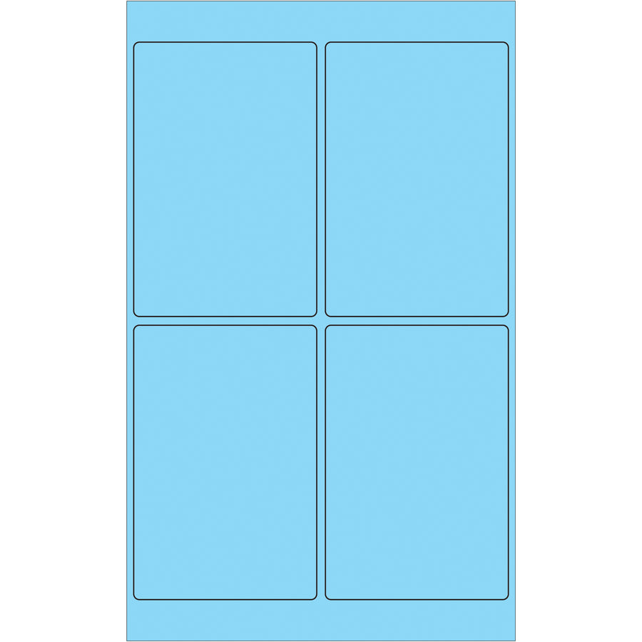 High-visibility 4x6" fluorescent pastel blue laser labels designed for shipping coordinators who need compliance-ready, printable solutions. Permanent acrylic adhesive bonds instantly to corrugated, plastic, metal, and paper surfaces. 400 labels per case‚ready to print and deploy.