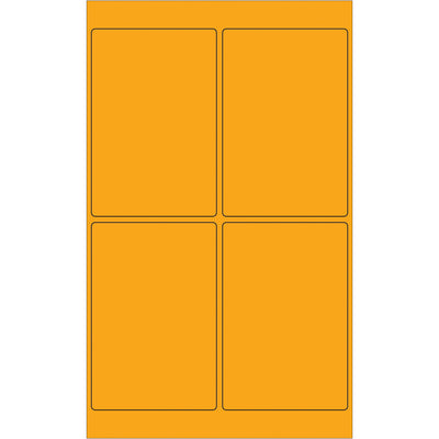 Create custom shipping, compliance, and product labels with maximum visibility. These 4x6" fluorescent orange laser labels feature permanent acrylic adhesive and work with both laser and inkjet printers. Order by the case (400 labels) for consistent compliance documentation and international shipment marking.