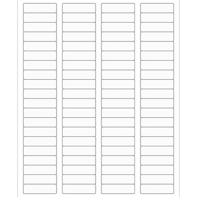 1.75x0.5 Clear Permanent Acrylic Laser Labels 8000/Case LL220CL - alias listing