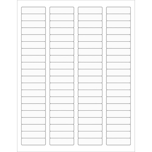 Professional-grade clear laser labels sized 1.75