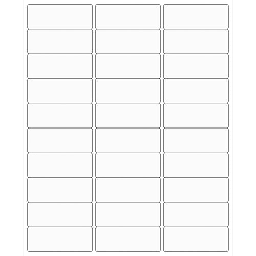 2 5/8 x 1 in Clear Permanent Acrylic Laser Labels 3000/Case LL221CL - alias listing