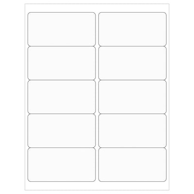 4x2 Clear Permanent Acrylic Laser Labels 1000/Case LL223CL - alias listing
