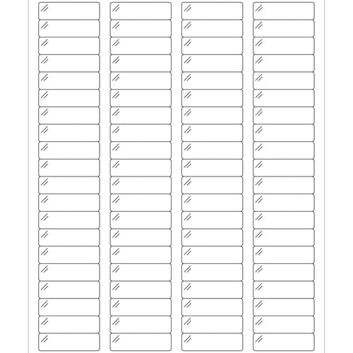 1.75x0.5 Clear Pure Polyester Laser Labels 8000/Case LL235CC - alias listing