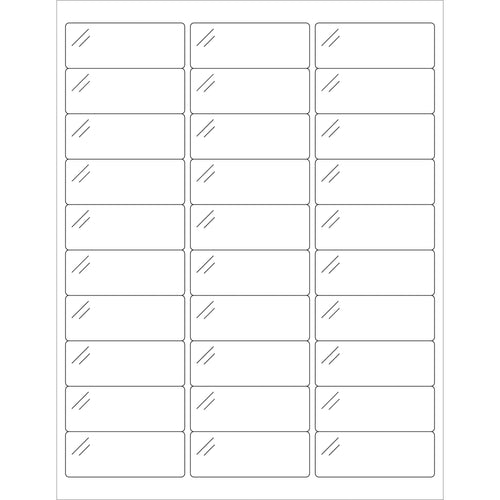 Glass-like crystal clear polyester laser labels deliver premium visibility for international shipments and compliance labeling. 2 5/8