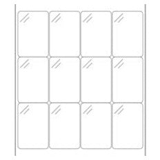 2x3 Pure Clear Rectangle Laser Labels LL240CL - alias listing