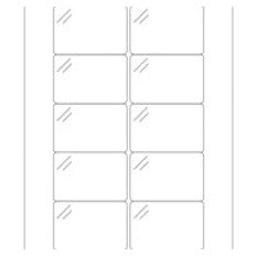 3x2 Pure Clear Rectangle Laser Labels LL241CL - alias listing